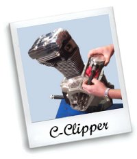 C-Clipper on a Harley-Davidson